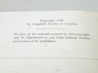 U.S.  Education Manual EM 518 " Spoken German" Copyright 1944