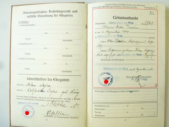 Deutsches Einheits-Familienstammbuch, Ludwigshafen a.Rh., 56 Seiten