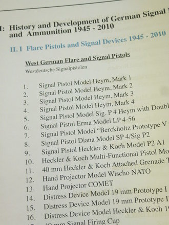 "German Flare Pistols and Signal Ammunition"  703 pages. New in original packing