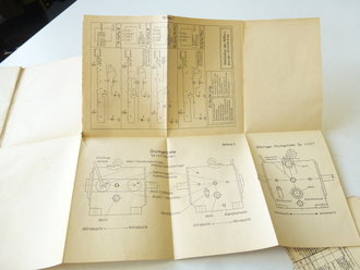 Merkblatt für das waffentechnische Personal der Panzer Einheiten datiert 1944, 46 Seiten plus Anlage