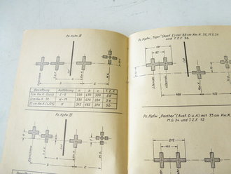 Merkblatt für das waffentechnische Personal der Panzer Einheiten datiert 1944, 46 Seiten plus Anlage