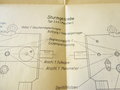 Merkblatt für das waffentechnische Personal der Panzer Einheiten datiert 1944, 46 Seiten plus Anlage