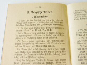 Merkblatt über fremde Panzerabwehr-Minen datiert 1939, 38 Seiten