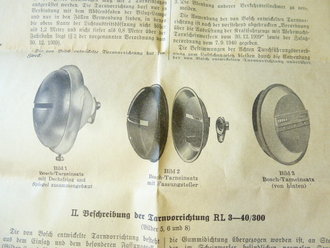Tarnvorrichtung für Kraftfahrzeug Scheinwerfer , Hersteller Bosch. Neuwertiges Stück in der originalen Umverpackung mit Anleitungen, Durchmesser 11 cm