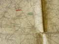 Landkarte 1.Weltkrieg " Brüssel - Namur " 1918
