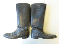 Paar Stiefel für Offiziere der Wehrmacht, ungereinigter Speicherfund, Sohlenlänge 28,5cm