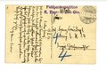 1. Weltkrieg, Feldpostexpedition K. Bayr. 11.Jhf. Div. "Montfaucon", datiert 1916