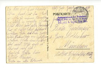 1. Weltkrieg, Feldpostkarte "Zur Schlacht von...