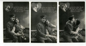 1. Weltkrieg, 6 patriotische Ansichtskarten