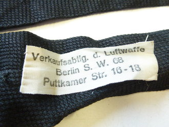 Luftwaffe, Krawatte mit Etikett " Verkaufsabteilung...