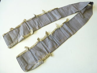 1.Weltkrieg Patronenbandolier, Extrem seltenes Stück da diese Bandoliere als zusätzlicher Patronenvorrat vor Angriffen ausgegeben wurden und nach Gebrauch weggeworfen wurden.Sehr guter Zustand, datiert 1917