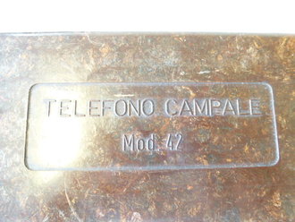 Italien 2.Weltkrieg, Feldtelefon M42, Optisch einwandfrei, Funktion nicht geprüft