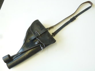 Tasche für die Leuchtpistole der Wehrmacht aus Leder...