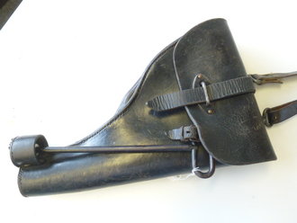 Tasche für die Leuchtpistole der Wehrmacht aus Leder...