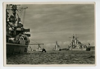 Ansichtskarte Kriegsmarine "Flotte im Hafen von...