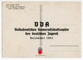 Ansichtskarte "VDA Volksdeutsches Kameradschaftsopfer der deutschen Jugend - Bauer Gottlieb Ludwig" datiert 1941