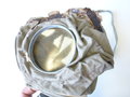 1.Weltkrieg, Gasmaske mit Filter,  frühes Stück, Maskenkörper ausgetrocknet, garantiert Original