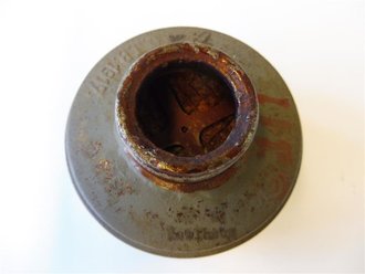 1.Weltkrieg, Gasmaskenfilter datiert 1917, Originallack