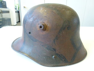 1.Weltkrieg, Stahlhelmglocke getarnt, Originallack
