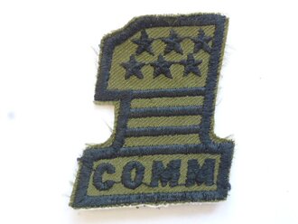 US Army after WWII Patch "1 COMM". good condition