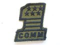 US Army after WWII Patch "1 COMM". good condition