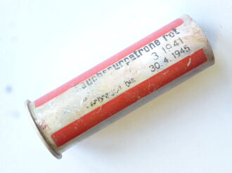 Rauchspurpatrone rot Wehrmacht, Abgeschossene, leere...