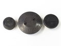 Zünderersatzstücke aus Preßmasse für diverse Granaten der Wehrmacht, 3 Stück