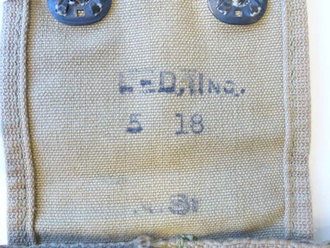 US Army WWI, pouch magazine , 1918 dated , khaki