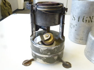 US Army after WWII, stove , cooking, gasoline,  dated 1966