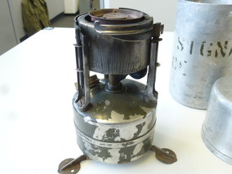 US Army after WWII, stove , cooking, gasoline,  dated 1966