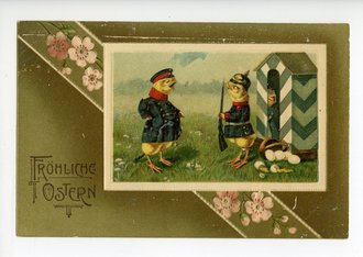 1.Weltkrieg, Ansichtskarte "Frohe Ostern"
