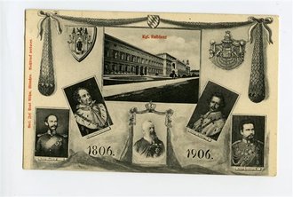 1. Weltkrieg, Ansichtskarte "Kgl. Residenz 1906"