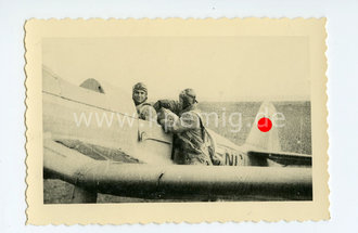 Luftwaffe Foto fliegendes Personal in Maschine, Maße 6x9cm