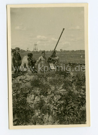 20mm Flak in Stellung, Maße 6x9cm