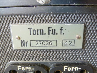 Tornister Funkgerät f datiert 1942, Originallack, Funktion nicht geprüft