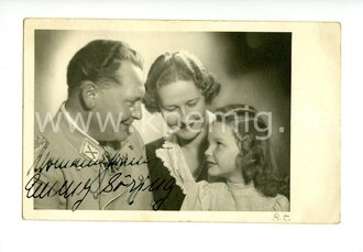 Hermann und Emmy Göring, Autograph mit Herzlichen Weihnachtsgrüße im Postkartenformat