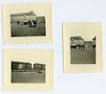 3 Fotos Vereidigung mit Standarte, Maße 6x9cm