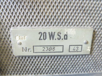 20 Watt Sender d ( 20 W.S.d ) datiert 1943, Gehäuse...