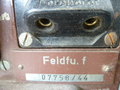 Feldfunksprecher f ( Feldfu.f ) datiert 1944. Gehäuse überlackiert, Funktion nicht geprüft