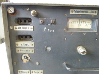 10 Watt Sender C Panzerfunk, datiert 1944. Originallack, Funktion nicht geprüft,