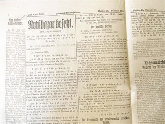 Österreich 1.Weltkrieg, Kronen Zeitung Österreich, datiert 22. November 1915
