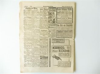 Österreich 1.Weltkrieg, Kronen Zeitung Österreich, datiert 22. November 1915