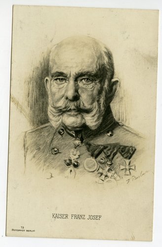 1. Weltkrieg, Ansichtskarte Wohlfahrts-Karte Kaiser Franz Josef