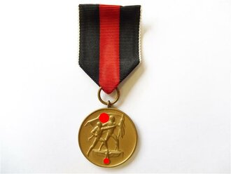 Medaille 1.Oktober 1938 ( Anschlussmedaille ) im Etui. Sehr guter Zustand