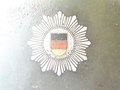 DDR, Stahlhelm Volkspolizei mit Abzeichen