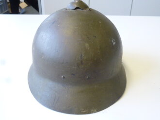 Russland 1.Weltkrieg,  Stahlhelm M17 Sohlberg. Originallack und Innenfutter, Kinnriemen defekt. Extrem seltener Helm