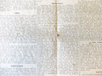 Frankfurter Neue Presse, Sonderausgabe "Die Verkündung der Urteile in Nürnberg",  datiert 1.10.1946