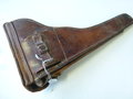 1.Weltkrieg, Pistolentasche für lange P08 datiert 1915, "Ari 08". Seltenes Originalstück