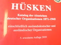 Hüsken Katalog der Abzeichen deutscher Organisationen 1871-1945. Aktuelle Auflage mit über 6500 Abbildungen und Preisbewertungen. DAS Standartwerk zum Thema, Neues, in Folie eingeschweisstes Buch mit mehr als 600 Seiten