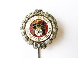 Ehrennadel für die 25jährige Mitgliedschaft des deutschen Schützenbunds, groß, (28 mm)